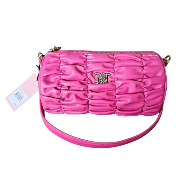 Juicy Couture Handbags - NEW Juicy Couture Run The World Pink Quilted Women's Shoulder Bag